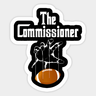 Fantasy Football Commissioner Draft Party Commish FFL Sticker